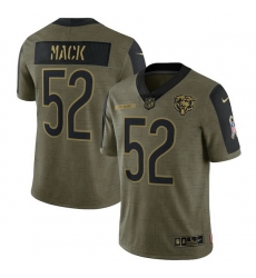 Men's Chicago Bears Khalil Mack Nike Olive 2021 Salute To Service Limited Player Jersey Men's Chicago Bears Khalil Mack Nike Olive 2021 Salute To Service Limited Player Jersey