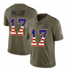 Mens Nike Chicago Bears 17 Anthony Miller Limited Olive USA Flag 2017 Salute to Service NFL Jersey Mens Nike Chicago Bears 17 Anthony Miller Limited Olive USA Flag 2017 Salute to Service NFL Jersey