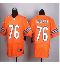 New Chicago Bears#76 Eddie Goldman Orange Alternate Men Stitched NFL Elite Jersey New Chicago Bears#76 Eddie Goldman Orange Alternate Men Stitched NFL Elite Jersey