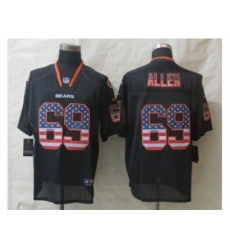 Nike Chicago Bears 69 Jared Allen Black Elite USA Flag Fashion NFL Jersey Nike Chicago Bears 69 Jared Allen Black Elite USA Flag Fashion NFL Jersey