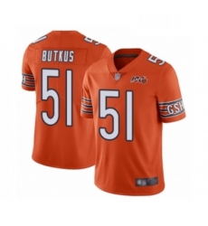 Youth Chicago Bears 51 Dick Butkus Orange Alternate 100th Season Limited Football Jersey Youth Chicago Bears 51 Dick Butkus Orange Alternate 100th Season Limited Football Jersey