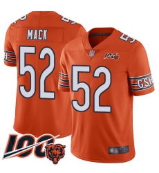Youth Chicago Bears 52 Khalil Mack Orange Alternate 100th Season Limited Football Jersey Youth Chicago Bears 52 Khalil Mack Orange Alternate 100th Season Limited Football Jersey