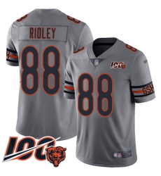 Youth Chicago Bears 88 Riley Ridley Limited Silver Inverted Legend 100th Season Football Jersey Youth Chicago Bears 88 Riley Ridley Limited Silver Inverted Legend 100th Season Football Jersey