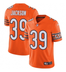 Youth Nike Bears #39 Eddie Jackson Orange Stitched NFL Limited Rush Jersey Youth Nike Bears #39 Eddie Jackson Orange Stitched NFL Limited Rush Jersey