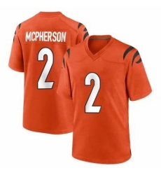 Men Cincinnati Bengals #2 Evan McPherson 2021 Orange Vapor Limited Stitched NFL Jersey Men Cincinnati Bengals #2 Evan McPherson 2021 Orange Vapor Limited Stitched NFL Jersey
