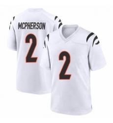 Men Cincinnati Bengals #2 Evan McPherson 2021 White Vapor Limited Stitched NFL Jersey Men Cincinnati Bengals #2 Evan McPherson 2021 White Vapor Limited Stitched NFL Jersey