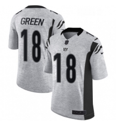 Mens Nike Cincinnati Bengals 18 AJ Green Limited Gray Gridiron II NFL Jersey Mens Nike Cincinnati Bengals 18 AJ Green Limited Gray Gridiron II NFL Jersey