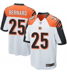 Mens Nike Cincinnati Bengals 25 Giovani Bernard Game White NFL Jersey Mens Nike Cincinnati Bengals 25 Giovani Bernard Game White NFL Jersey