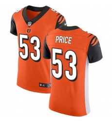 Nike Bengals #53 Billy Price Orange Alternate Mens Stitched NFL Vapor Untouchable Elite Jersey Nike Bengals #53 Billy Price Orange Alternate Mens Stitched NFL Vapor Untouchable Elite Jersey