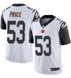 Nike Bengals #53 Billy Price White Mens Stitched NFL Limited Rush Jersey Nike Bengals #53 Billy Price White Mens Stitched NFL Limited Rush Jersey