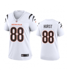 Women Cincinnati Bengals 88 Hayden Hurst White Stitched Game Jersey Women Cincinnati Bengals 88 Hayden Hurst White Stitched Game Jersey