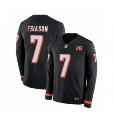 Youth Nike Cincinnati Bengals 7 Boomer Esiason Limited Black Therma Long Sleeve NFL Jersey Youth Nike Cincinnati Bengals 7 Boomer Esiason Limited Black Therma Long Sleeve NFL Jersey