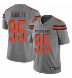 Browns 95 Myles Garrett Gray Men Stitched Football Limited Inverted Legend Jersey Browns 95 Myles Garrett Gray Men Stitched Football Limited Inverted Legend Jersey