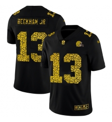 Cleveland Browns 13 Odell Beckham Jr Men Nike Leopard Print Fashion Vapor Limited NFL Jersey Black Cleveland Browns 13 Odell Beckham Jr Men Nike Leopard Print Fashion Vapor Limited NFL Jersey Black