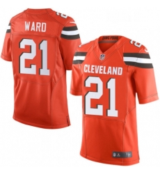 Mens Nike Cleveland Browns 21 Denzel Ward Elite Orange Alternate NFL Jersey Mens Nike Cleveland Browns 21 Denzel Ward Elite Orange Alternate NFL Jersey