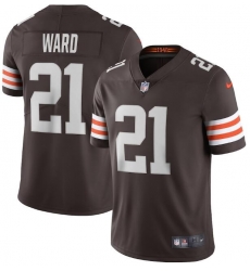 Nike Browns 21 Denzel Ward Brown 2020 New Vapor Untouchable Limited Jersey Nike Browns 21 Denzel Ward Brown 2020 New Vapor Untouchable Limited Jersey