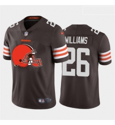 Nike Browns 26 Greedy Williams Brown Team Big Logo Vapor Untouchable Limited Jersey Nike Browns 26 Greedy Williams Brown Team Big Logo Vapor Untouchable Limited Jersey