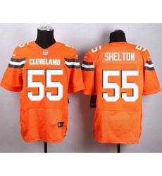 Nike Browns #55 Danny Shelton Orange Alternate Men Stitched NFL New Elite Jersey Nike Browns #55 Danny Shelton Orange Alternate Men Stitched NFL New Elite Jersey