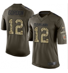 Nike Cleveland Browns #12 Josh Gordon Green Men 27s Stitched NFL Limited Salute to Service Jersey Nike Cleveland Browns #12 Josh Gordon Green Men 27s Stitched NFL Limited Salute to Service Jersey