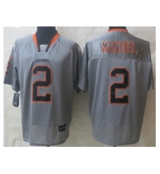 Nike Cleveland Browns 2 Johnny Manziel Grey Elite Lights Out NFL Jersey Nike Cleveland Browns 2 Johnny Manziel Grey Elite Lights Out NFL Jersey