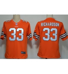 Nike Cleveland Browns 33 Trent Richardson Orange Game NFL Jersey Nike Cleveland Browns 33 Trent Richardson Orange Game NFL Jersey