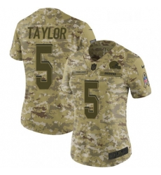 Womens Nike Cleveland Browns 5 Tyrod Taylor Limited Camo 2018 Salute to Service NFL Jersey Womens Nike Cleveland Browns 5 Tyrod Taylor Limited Camo 2018 Salute to Service NFL Jersey