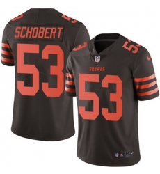 Youth Nike Browns #53 Joe Schobert Brown Stitched NFL Limited Rush Jersey Youth Nike Browns #53 Joe Schobert Brown Stitched NFL Limited Rush Jersey