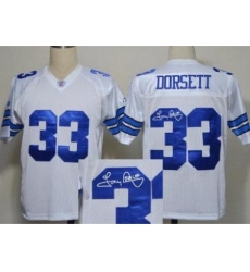 Dallas Cowboys 33 Tony Dorsett White Throwback M&N Signed NFL Jerseys Dallas Cowboys 33 Tony Dorsett White Throwback M&N Signed NFL Jerseys