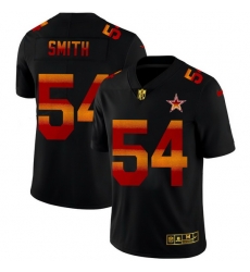 Dallas Cowboys 54 Jaylon Smith Men Black Nike Red Orange Stripe Vapor Limited NFL Jersey Dallas Cowboys 54 Jaylon Smith Men Black Nike Red Orange Stripe Vapor Limited NFL Jersey