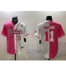 Men Dallas Cowboys 11 Micah Parsons 2024 Arctic white red Stitched Baseball Jersey 6 Men Dallas Cowboys 11 Micah Parsons 2024 Arctic white red Stitched Baseball Jersey 6