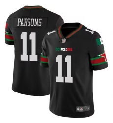 Men Dallas Cowboys 11 Micah Parsons Black Mexico Vapor Limited Stitched Football Jersey Men Dallas Cowboys 11 Micah Parsons Black Mexico Vapor Limited Stitched Football Jersey