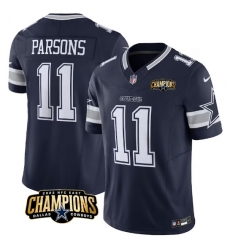 Men Dallas Cowboys 11 Micah Parsons Navy 2023 F U S E NFC East Champions Patch Stitched Football Jersey Men Dallas Cowboys 11 Micah Parsons Navy 2023 F U S E NFC East Champions Patch Stitched Football Jersey