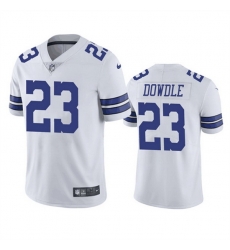Men Dallas Cowboys 23 Rico Dowdle White Vapor Limited Stitched Football Jersey Men Dallas Cowboys 23 Rico Dowdle White Vapor Limited Stitched Football Jersey