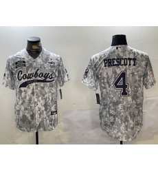 Men Dallas Cowboys 4 Dak Prescott 2024 Arctic Camo Salute To Service Stitched Baseball Jersey 5 Men Dallas Cowboys 4 Dak Prescott 2024 Arctic Camo Salute To Service Stitched Baseball Jersey 5
