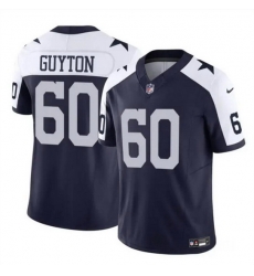 Men Dallas Cowboys 60 Tyler Guyton Navy White 2024 Draft F U S E Thanksgiving Vapor Untouchable Limited Stitched Football Jersey Men Dallas Cowboys 60 Tyler Guyton Navy White 2024 Draft F U S E Thanksgiving Vapor Untouchable Limited Stitched Football Jersey