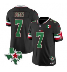Men Dallas Cowboys 7 Trevon Diggs 2024 Mexico Black F U S E Stitched Football Jersey Men Dallas Cowboys 7 Trevon Diggs 2024 Mexico Black F U S E Stitched Football Jersey