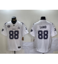 Men Dallas Cowboys 88 CeeDee Lamb 2024 White F U S E With Established In 1960 Patch Stitched Football Jersey 1 Men Dallas Cowboys 88 CeeDee Lamb 2024 White F U S E With Established In 1960 Patch Stitched Football Jersey 1