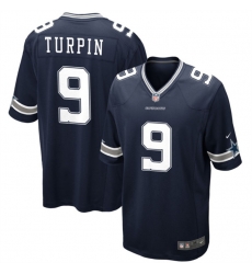 Men Dallas Cowboys 9 KaVontae Turpin Navy Stitched Football Game Jersey Men Dallas Cowboys 9 KaVontae Turpin Navy Stitched Football Game Jersey