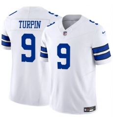 Men Dallas Cowboys 9 KaVontae Turpin White 2023 F U S E Vapor Untouchable Limited Stitched Football Jersey Men Dallas Cowboys 9 KaVontae Turpin White 2023 F U S E Vapor Untouchable Limited Stitched Football Jersey