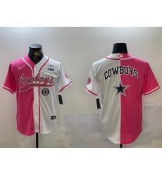 Men Dallas Cowboys big logo Red White With Patch Cool Base Stitched Baseball Jersey 13 Men Dallas Cowboys big logo Red White With Patch Cool Base Stitched Baseball Jersey 13
