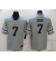 Men's Dallas Cowboys #7 Trevon Diggs Gray Limited Player Jersey Men's Dallas Cowboys #7 Trevon Diggs Gray Limited Player Jersey