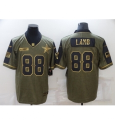 Men's Dallas Cowboys #88 CeeDee Lamb Gold 2021 Salute To Service Limited Player Jersey Men's Dallas Cowboys #88 CeeDee Lamb Gold 2021 Salute To Service Limited Player Jersey