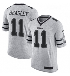 Mens Nike Dallas Cowboys 11 Cole Beasley Limited Gray Gridiron II NFL Jersey Mens Nike Dallas Cowboys 11 Cole Beasley Limited Gray Gridiron II NFL Jersey