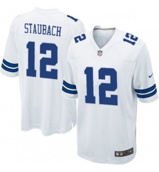 Mens Nike Dallas Cowboys 12 Roger Staubach Game White NFL Jersey Mens Nike Dallas Cowboys 12 Roger Staubach Game White NFL Jersey