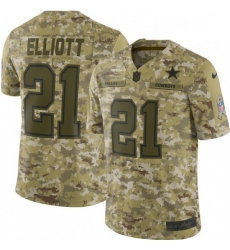Mens Nike Dallas Cowboys 21 Ezekiel Elliott Limited Camo 2018 Salute to Service NFL Jersey Mens Nike Dallas Cowboys 21 Ezekiel Elliott Limited Camo 2018 Salute to Service NFL Jersey