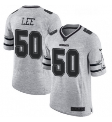 Mens Nike Dallas Cowboys 50 Sean Lee Limited Gray Gridiron II NFL Jersey Mens Nike Dallas Cowboys 50 Sean Lee Limited Gray Gridiron II NFL Jersey