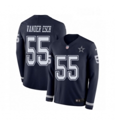 Mens Nike Dallas Cowboys 55 Leighton Vander Esch Limited Navy Blue Therma Long Sleeve NFL Jersey Mens Nike Dallas Cowboys 55 Leighton Vander Esch Limited Navy Blue Therma Long Sleeve NFL Jersey
