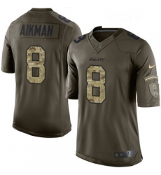Mens Nike Dallas Cowboys 8 Troy Aikman Limited Green Salute to Service NFL Jersey Mens Nike Dallas Cowboys 8 Troy Aikman Limited Green Salute to Service NFL Jersey