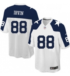 Mens Nike Dallas Cowboys 88 Michael Irvin Game White Throwback Alternate NFL Jersey Mens Nike Dallas Cowboys 88 Michael Irvin Game White Throwback Alternate NFL Jersey