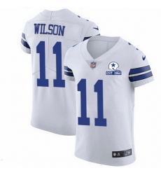 Nike Cowboys 11 Cedrick Wilson White Men Stitched With Established In 1960 Patch NFL New Elite Jersey Nike Cowboys 11 Cedrick Wilson White Men Stitched With Established In 1960 Patch NFL New Elite Jersey